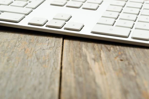 istock Keypad on weathered wood 1158786290