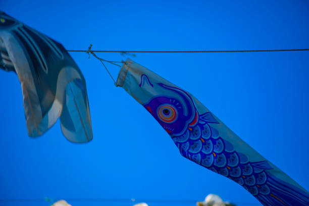 istock Carp streamer at the park in Tokyo daytime sunny 1158786839