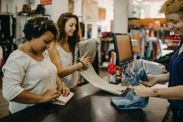 istock Shopping in the vintage store 1158787375