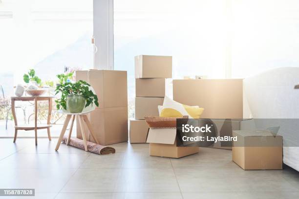 Are We Ever Going To Get Through These Stock Photo - Download Image Now - Home Sweet Home, Box - Container, Relocation