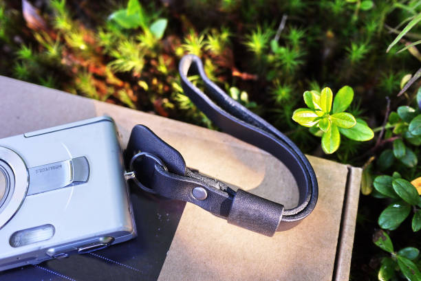 istock The carrying strap of the camera. 1158788372