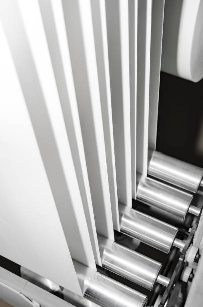 istock Roll paper in working print machine, vertical - Others in my gallery 1158789978