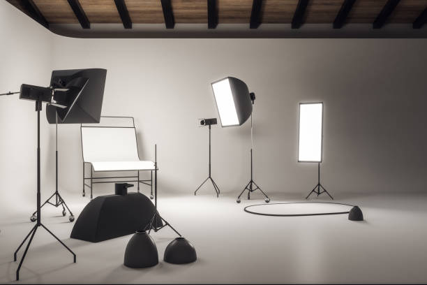 istock Contemporary concrete photo studio 1158790785