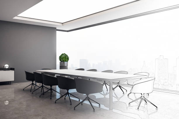 istock Hand drawn meeting room 1158791461