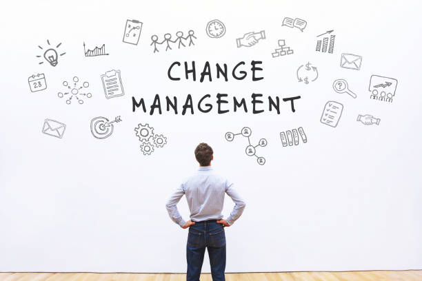 concept de gestion du changement - change organization order business photos et images de collection