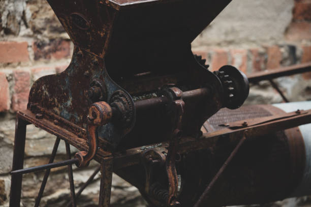 istock old manual mechanism for pressing grapes 1158793654