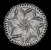 knitted lace doily