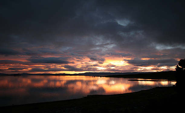 Sunrise on Mono Lake 04 stock photo