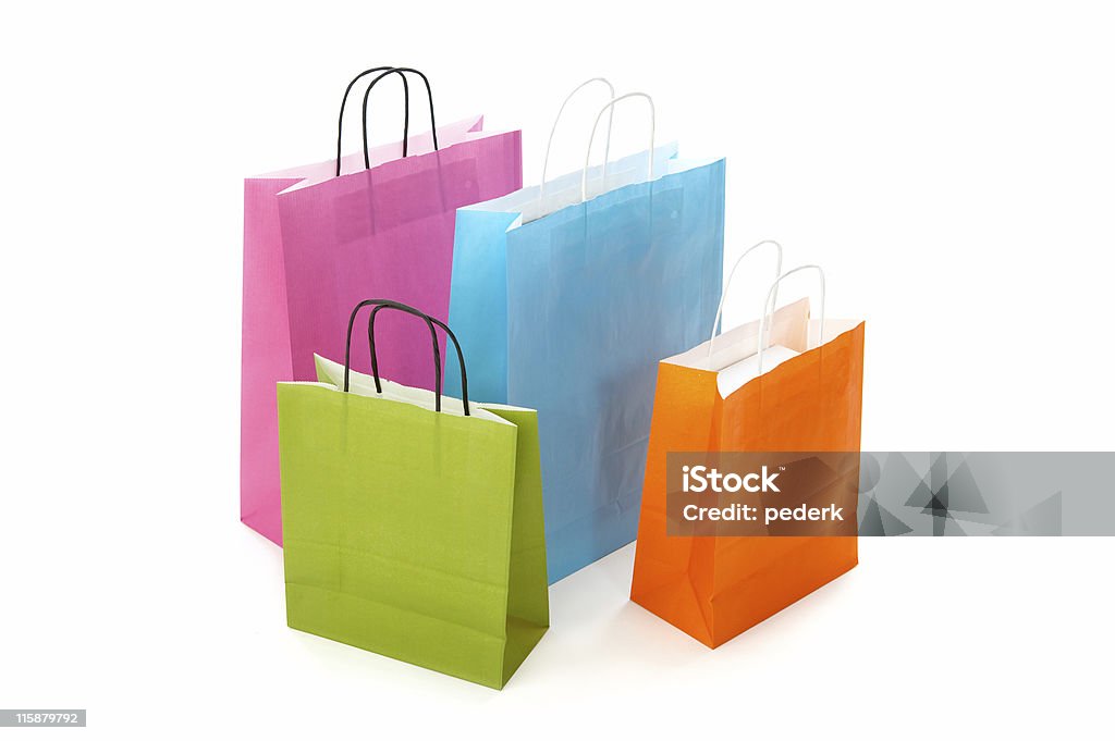 Shopping сумки - Стоковые фото Белый роялти-фри