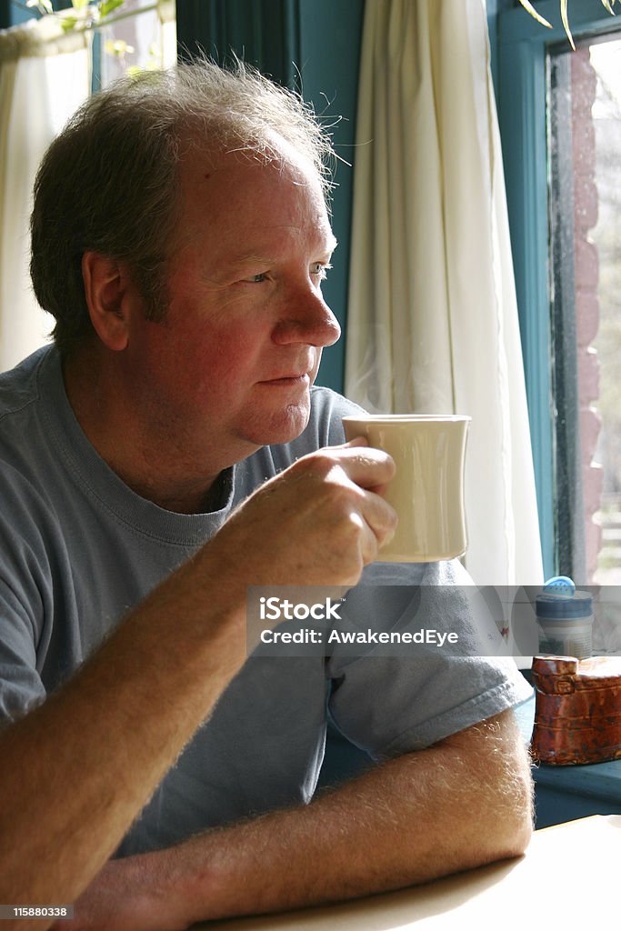 Morgen-Ritual - Lizenzfrei Kaffee - Getränk Stock-Foto