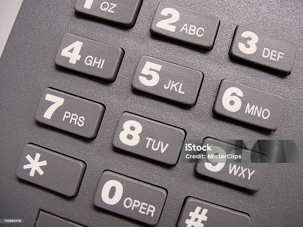 Telefone Pad Close-Up - Foto de stock de Botão - Peça de Máquina royalty-free