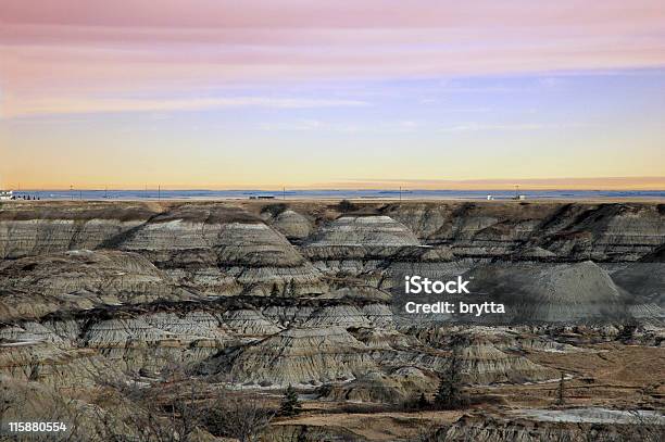 Foto de Canyon Horseshoe Perto De Drumheller Alberta e mais fotos de stock de Vale de Drumheller - Vale de Drumheller, Alberta, Arenito