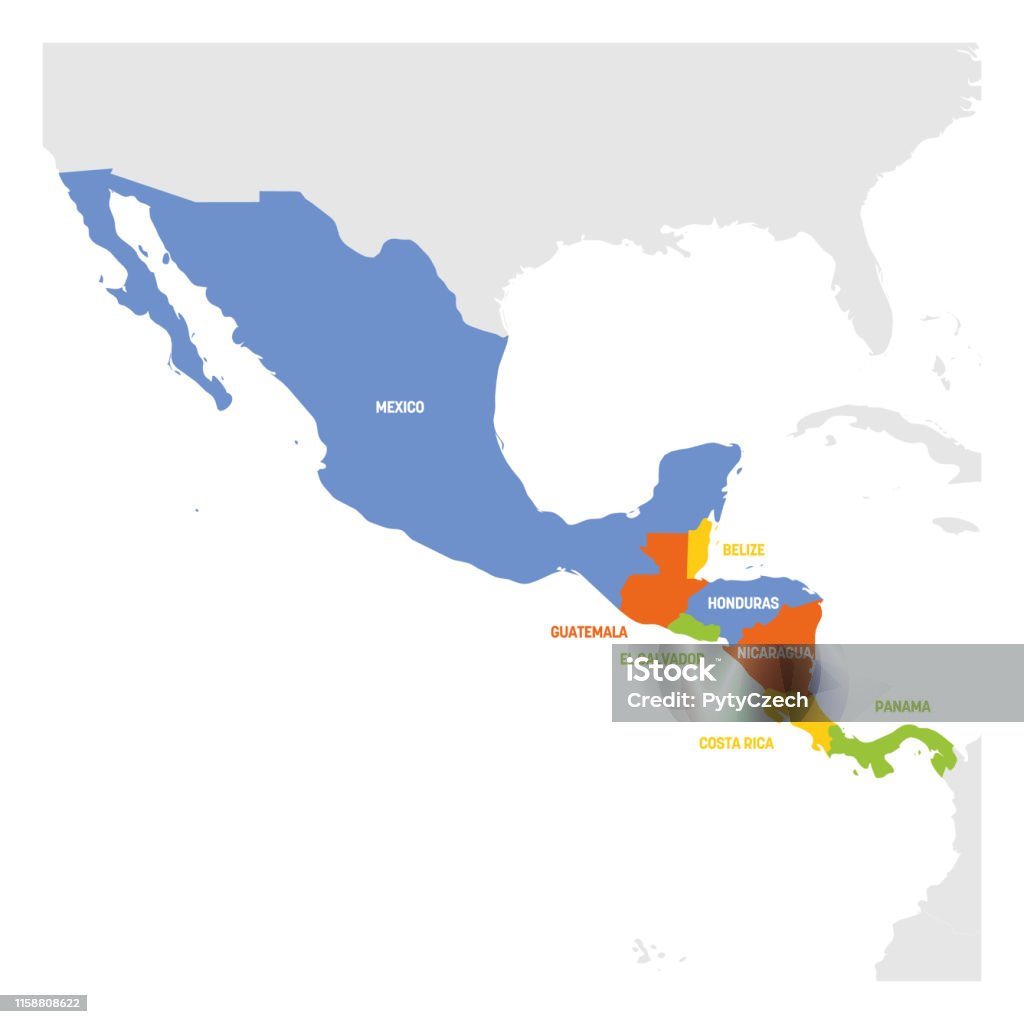 中央アメリカ地域アメリカ中部の国の地図ベクトルイラスト グアテマラのベクターアート素材や画像を多数ご用意 グアテマラ, 地図