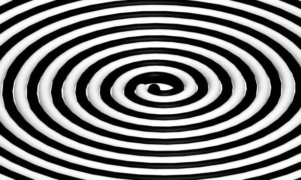 istock black and white spiral 3D graphic 1158811574