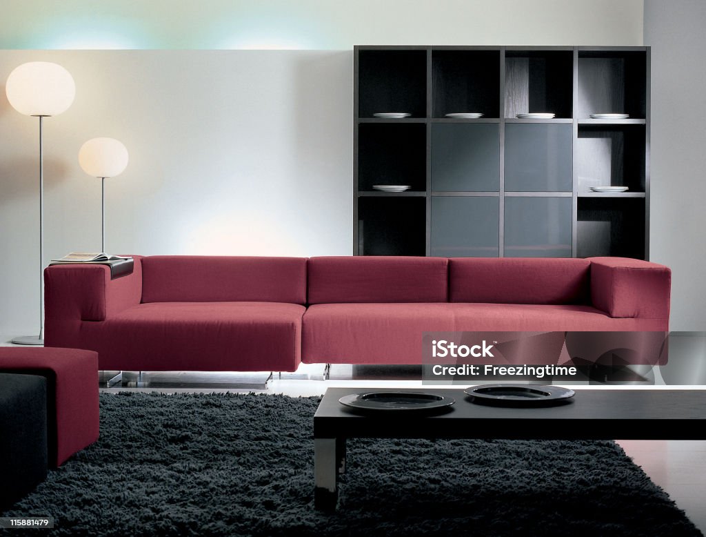 Modern living room interior Comfy sofa in living room Abstract Stock Photo