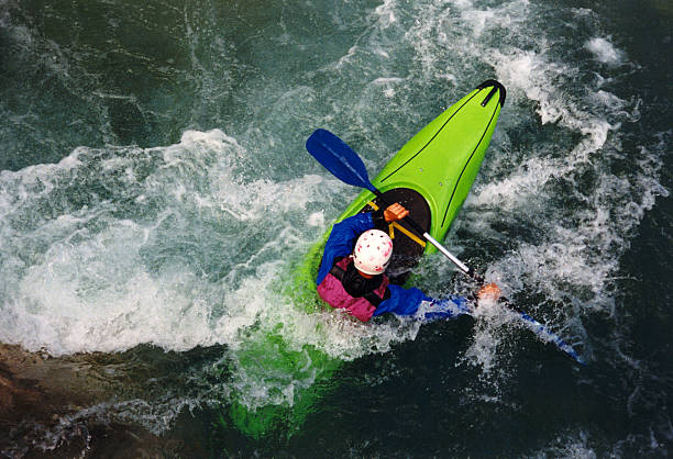 istock A shot of someone kayaking in a river 115881565