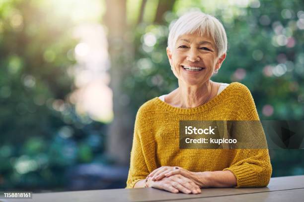 Lifes About The Moments That Made You Smile Stock Photo - Download Image Now - Senior Adult, Smiling, Senior Women