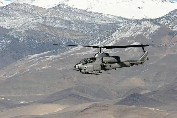 U.S. Marine Corps Cobra Helicopter. 