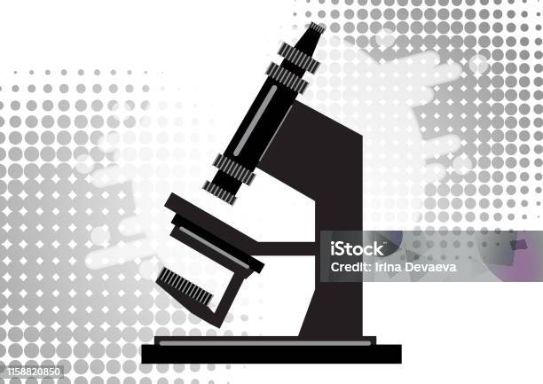 Microscope Abstract Lab Image Abstract Microscope Background With The Study Of Bacteria Molecules ...