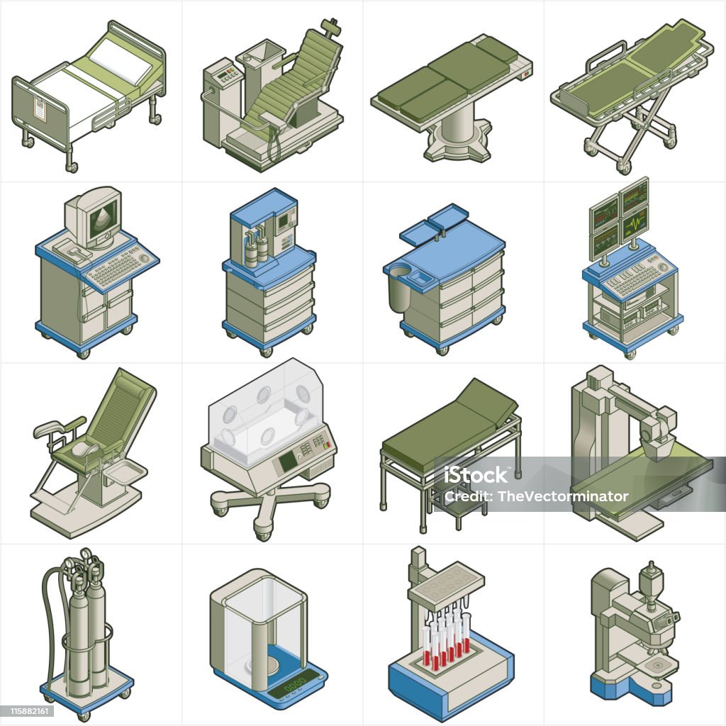 �Элементы p. 26 медицинские иконки - Векторная графика Machinery роялти-фри