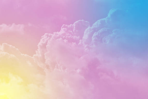 istock Clouds and sky in the daytime with a pastel background 1158824046