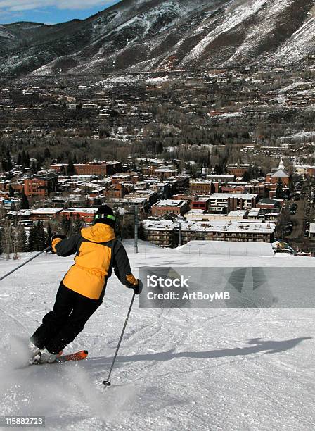 Aspen De Esquí Foto de stock y más banco de imágenes de Aspen - Colorado - Aspen - Colorado, Esquí - Deporte, Actividad