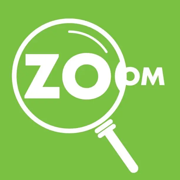 Vector illustration of Magnifying Glass and Reading Zoom.