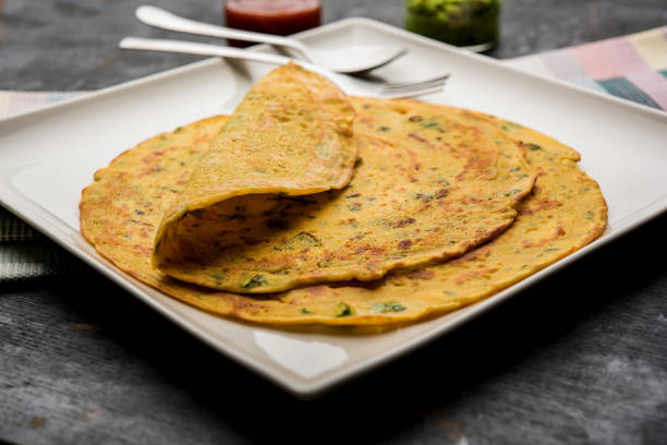 istock Chilla or Besan cheela or veg-omelette 1158832217
