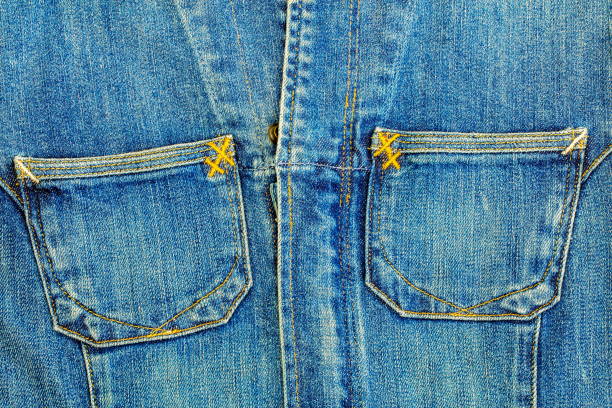 Denim dress pockets