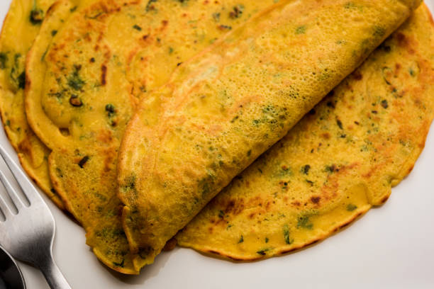 istock Chilla or Besan cheela or veg-omelette 1158832457