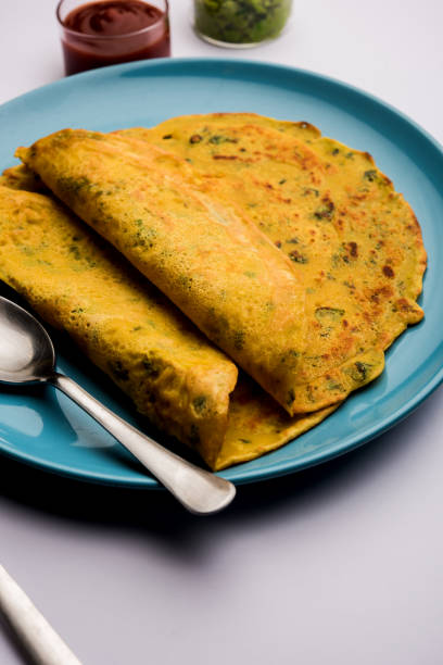 istock Chilla or Besan cheela or veg-omelette 1158833268