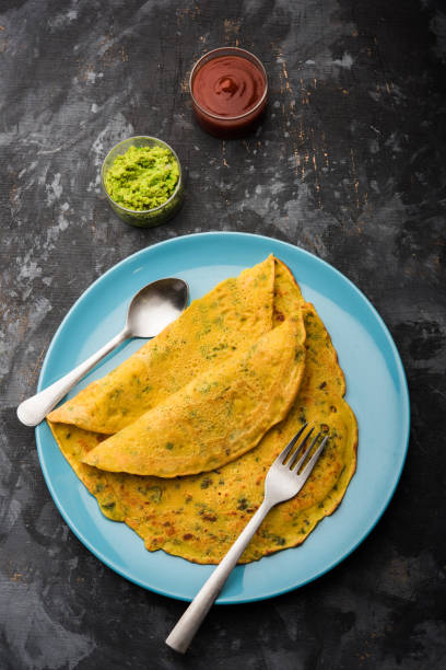 istock Chilla or Besan cheela or veg-omelette 1158833444