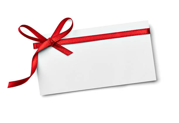 istock ribbon bow card note chirstmas celebration greeting 1158833453