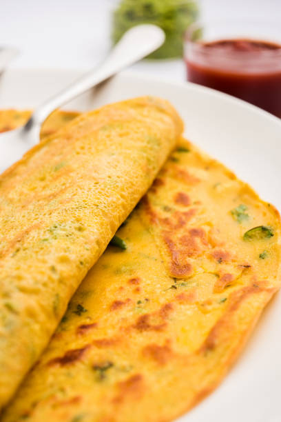 istock Chilla or Besan cheela or veg-omelette 1158834645
