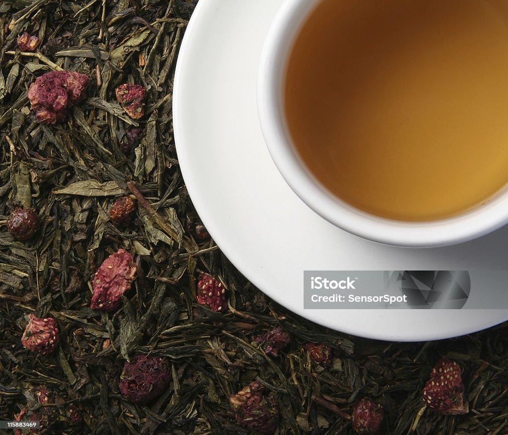 Chá de morango - Foto de stock de Chá - Bebida quente royalty-free