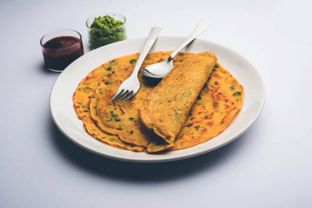 istock Chilla or Besan cheela or veg-omelette 1158834787