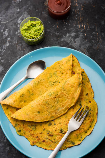 istock Chilla or Besan cheela or veg-omelette 1158836155