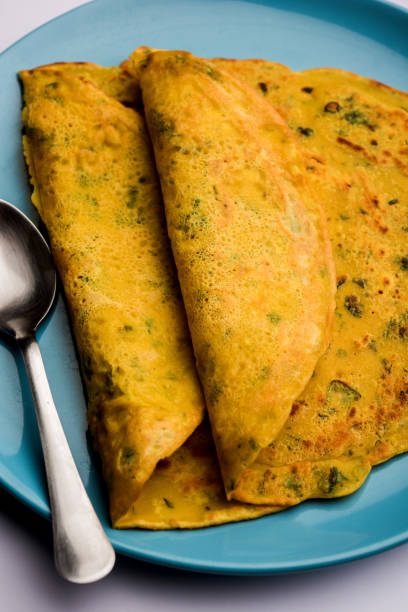 istock Chilla or Besan cheela or veg-omelette 1158836226