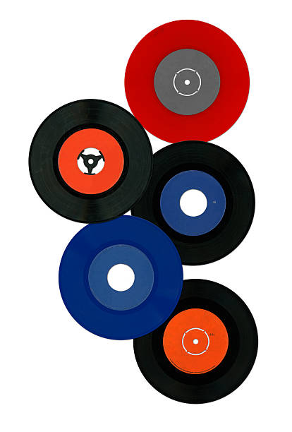 istock Colorful vinyl records 115884230