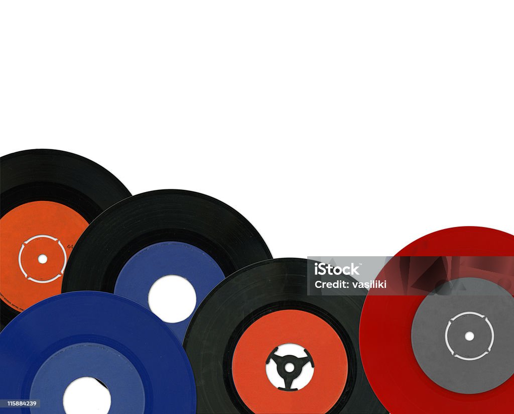 Dossiers coloré de vinyle - Photo de Musique libre de droits