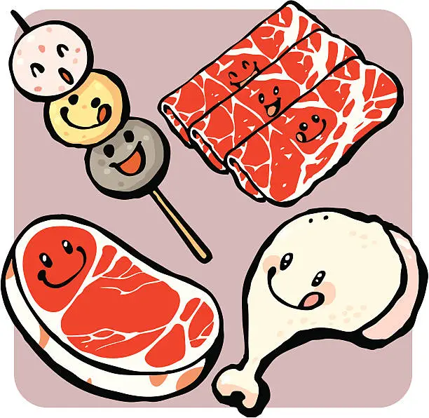 Vector illustration of Food All