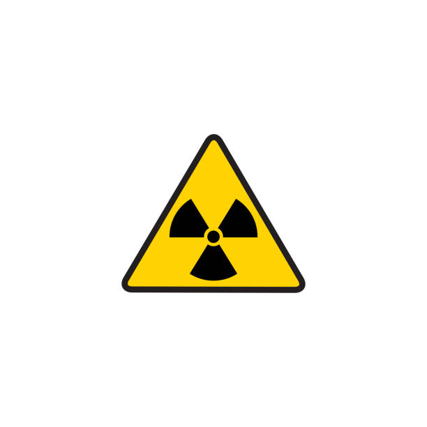 istock Vector illustration toxic sign, symbol. Warning radioactive zone in triangle icon isolated on white background. Radioactivity. Dangerous radiation area symbol. Chemistry poison plane mark 1158845852