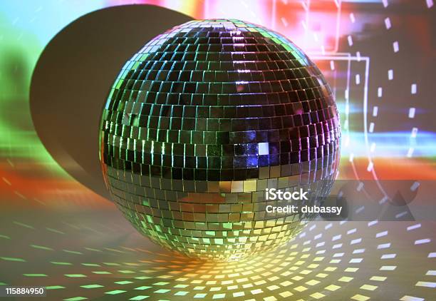Discoball Lichter Stockfoto und mehr Bilder von Biegung - Biegung, Bunt - Farbton, Diskokugel