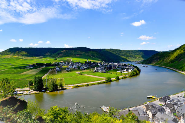 Beilstein small village on the Moselle Beilstein small village on the Moselle france village blue sky stock pictures, royalty-free photos & images