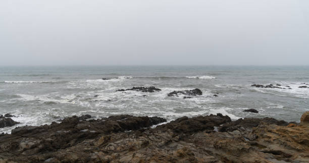 istock Pacific Ocean Coastline on a Foggy day 1158855190