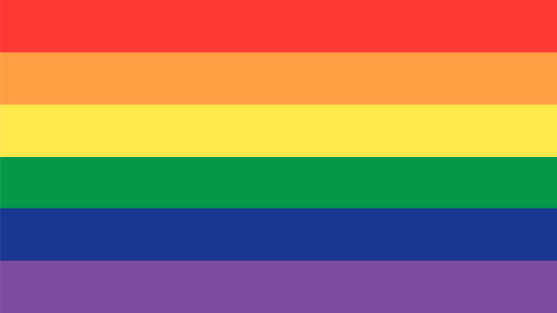 GLBT pride rainbow flag. LGBTQ human rights symbol. GLBT pride rainbow flag. LGBTQ human rights symbol pride flag stock illustrations