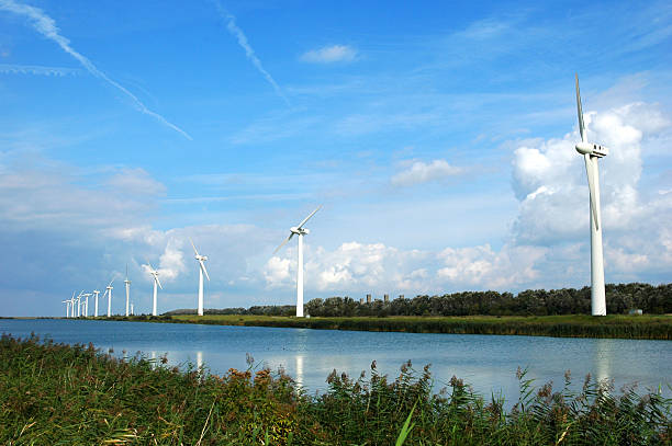 Kreekrak Windmill Farm,Zeeland, the Netherlands.