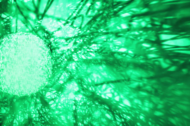 Light and dark neon shadows of bright green abstract background, dynamic expression, wires, electronic nets, fantastic universal. Future concept. Copy space.