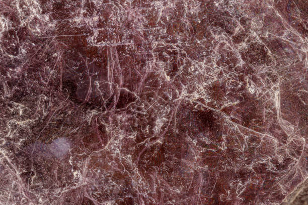 istock Macro stone Lepidolite mineral on white background 1158862309