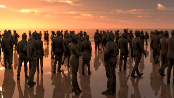 istock An outdoor party with so many people hanging around 3d render 1158866455